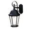 Homeroots XL Matte Black Swing Arm Hanging Lantern Wall Light 398603 - alternate 1