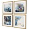 Homeroots Set Of Four Pebbles Gold Framed Print Wall Art, 4PK 474048 - alternate 2
