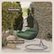 Leisuremod Teardrop Hanging Swing Chair with Stainless Steel Stand, 440 lb Capacity, Weatherproof RSCGR-57DG - alternate 9