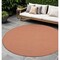 Homeroots 8' Terracotta Indoor Outdoor Area Rug 522584 - alternate 4