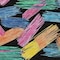 Homeroots 10' X 14' Black Pink And Yellow Striped Washable Indoor Outdoor Area Rug 618045 - alternate 4