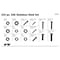 Performance Tool 224 pc. SAE Stainless Steel Assortment, Screws, Washers, Nuts W5358 - alternate 3
