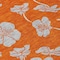 Homeroots 5' X 8' Orange And Gray Floral Washable Indoor Outdoor Area Rug 600031 - alternate 7
