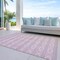 Homeroots 8' X 10' Pink Ivory And Gray Geometric Washable Indoor Outdoor Area Rug 599649 - alternate 6