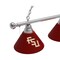 Holland Bar Stool Co Florida State (Script) 3 Shade Billiard Light, Chrome Fixture BL3CHFSU-FS - alternate 5