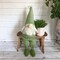Homeroots 30" Green and White Fabric Christmas Standing Gnome Tabletop Sculpture 493008 - alternate 4