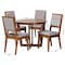 Baxton Studio Kala Modern Grey and Walnut Brown Wood 5-Piece Dining Set 254-12145-10897-ZORO - alternate 8