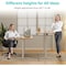 Simple Deluxe Electric Standing Desk, Adjustable Height Stand up Desk, 24x40 Inches Sit Stand Home Office Desk wi 3A88TDESKP4024V3YLW - alternate 5