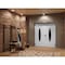 Vdomdoors Front Exterior Prehung Aluminum Double Doors Ronex1277 Black Enamel Mirrored Clear Glass Entry RONEX1277DEXD-BLK-W72xH96-RH-O - alternate 2
