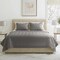 Lavish Home 2-Piece Twin Quilt Set Bedspread & Pillow Sham with Embossed Diamond Pattern Lightweight Quilt Set 66-001-TGY - alternate 3