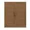 Homeroots 31in Brown Wood Accent Cabinet With Two Doors 691114 - alternate 1