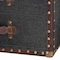 Baxton Studio Jaelyn Vintage Black Canvas 4-Drawer End Table 252-13967-ZORO - alternate 7
