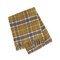 Homeroots 55" X 70" Gold And Brown Cotton Blend Woven Plaid Plush Throw Blanket with Fringe 633089 - alternate 5