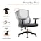 Leisuremod Glen Ergonomic Mesh Desk Chair, Adjustable Armrests and Tilt GO60LGR - alternate 6