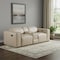 Homeroots 90in Cream and Brown Italian Leather Power Reclining Loveseat With Storage 720553 - alternate 6