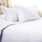 Homeroots White King Cotton Blend 1200 Thread Count Washable Duvet Cover Set 528206 - alternate 3