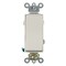 Leviton WallSwitch, 1hp, Rocker, 20A, LightAlmond 5623-2T - alternate 1