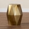 Baxton Studio Salman Geometric Bronze Metal Accent Table 259-14288-ZORO - alternate 5
