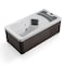 Kplunge 69in 1-Person 2-Jets All-in-One Cold Plunge and Hot Tub Built-in Chiller, Lights, and WiFi in White CP-CH7939WH - alternate 1