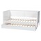 Baxton Studio Roni Modern White Scalloped Wood Twin Daybed with Trundle 256-14086-14087-ZORO - alternate 5