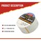 Mytee Products White 18oz Vinyl Tarp Tape, 2in x 16ft - SOLD BY ROLL ONLY TTAPE-18oz-WHITE-2x16 - alternate 6