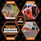 Xpose Safety 36 Inch Orange Traffic Cones with 6in and 4in Collars, DOT Approved, 48PK AOTC36-64-48-X - alternate 6