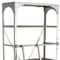 Homeroots 32" Light Brown And Nickel Metal and Solid Wood Five Tier Library Bookcase with Two Drawers 611040 - alternate 6