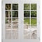 Vdomdoors Front Exterior Prehung Metal-Plastic Double Doors Clear Glass / MANUX 8100 White Silk / Office Comm MANUX8100DEXD-WS-W72xH80-LH-I - alternate 1