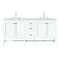 James Martin Vanities Addison 72" Double Vanity, Glossy White, w/ 3 CM Siberian Silestone Top E444-V72-GW-3SFR - alternate 1