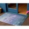 Homeroots 3' X 5' Denim Blue And Sky Blue Striped Washable Indoor Outdoor Area Rug 610877 - alternate 1