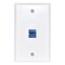 Newhouse Hardware Ethernet Coupler Wall Plate White CAT6CWP-WH-01 - alternate 1