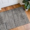 World Rug Gallery Distressed Bohemian Stripes Washable Non Slip Area Rug 2 ft x 4 ft Anthracite WR76ANTHRACITE2X4 - alternate 1