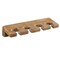 Homeroots Traditional Solid Teak Wall Mount Toothbrush Holder 475841 - alternate 4