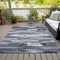 Homeroots 8' X 10' Gray And Silver Abstract Washable Indoor Outdoor Area Rug 612512 - alternate 4