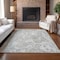 Homeroots 8' X 10' Ivory Taupe And Beige Abstract Washable Indoor Outdoor Area Rug 577160 - alternate 6