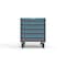 Strong Hold 5 drawer cabinet - (5x 4in) - Blue accents - Keyed Different S3036-PCDAS-0504FS - alternate 1