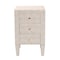 Baxton Studio Leyna Modern Beige Faux Shagreen 3-Drawer End Table 251-13969-ZORO - alternate 6