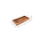 Homeroots 21in Natural Solid Wood Handmade Serving Tray With Handles 724228 - alternate 5
