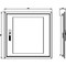 Siemens ALPHA 125 NF transparent door with cover frame for flush mounting single 8GK9507-4KK20 - alternate 3