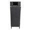 Happimess Keaton Modern 24.13 Gal. All-Weather Wicker/Metal Lidded Hideaway Outdoor Trash Can, Dark Navy/White HPM1203E - alternate 6