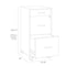 Space Solutions 14.25 in W 3 Drawer Mobile Vertical File Cabinet, Goldfinch 25284 - alternate 4