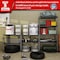 Shuntong Atlas 5-Tier 36 in.W x 18 in.D x 72 in.H Heavy Duty Storage Shelving Load 4000 Lbs, Wire Deck, Dark Grey B-ATLAS361872-5D800 - alternate 5