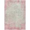 Homeroots 3' X 5' Pink And Ivory Abstract Washable Indoor Outdoor Area Rug 612346 - alternate 4
