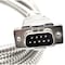 Compucableplususa 5FT DB9 Male to Bare Wire RS232 Pigtail - 28AWG Shielded Metal Armored Open End Cable DBC-9MWA-05 - alternate 3
