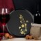 Smarty Had A Party 8.5" Black with Gold Floral Round Plastic Appetizer/Salad Plates, 120PK 228BG-CASE - alternate 7
