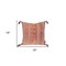Homeroots 18" Pink and Orange Cotton Throw Pillow with Tassels 529255 - alternate 2