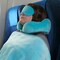 Home-Complete Travel Pillow Set Memory Foam Pillow, Fleece Blanket, and Eye Mask Travel Essentials, Blue HT-TRVL2-BLU - alternate 5
