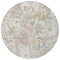 Homeroots 8' Ivory Beige And Linen Round Floral Washable Indoor Outdoor Area Rug 611194 - alternate 4