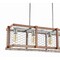Jonathan Y Gaines 34.5" Linear 4-Light Adjustable Iron Rustic Industrial LED Pendant, Brown/Silver JYL7519A - alternate 10