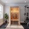 Saunaspa Yoga Sauna 2-Person Infrared Indoor Hemlock Wood Sauna with Removable Bench, and Floor Heating MNSC0023-2PFS - alternate 6